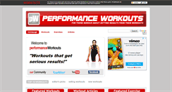 Desktop Screenshot of performanceworkouts.com